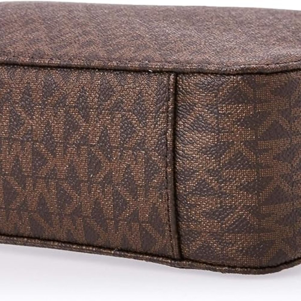 Michael Kors Jet Set Travel Large Logo Brown  Messenger Bag NWT GREAT PRICE!!!!! - Picture 6 of 10